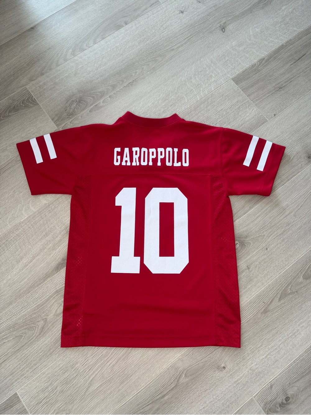 NFL 49ers Garoppolo #10 Jersey Youth Small 8 Red Football